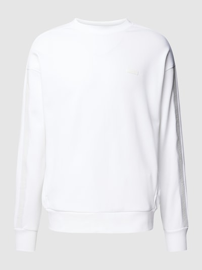 CK Calvin Klein Sweatshirt mit Logo-Print Weiss 2