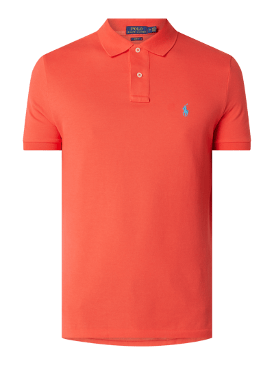 Polo Ralph Lauren Koszulka polo o kroju custom slim fit z piki Czerwony 2