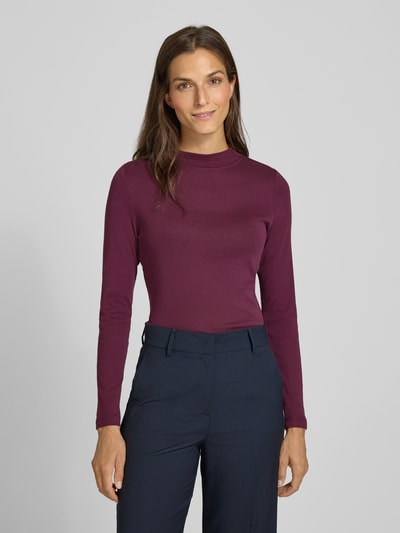 Christian Berg Woman Longsleeve mit Stehkragen Kirsche 4