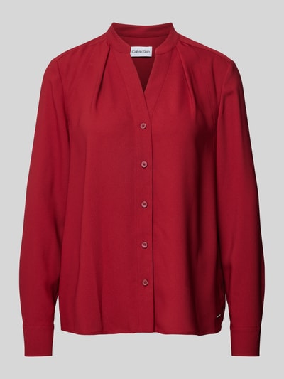 Calvin Klein Womenswear Blouse met doorknoopsluiting Rood - 2