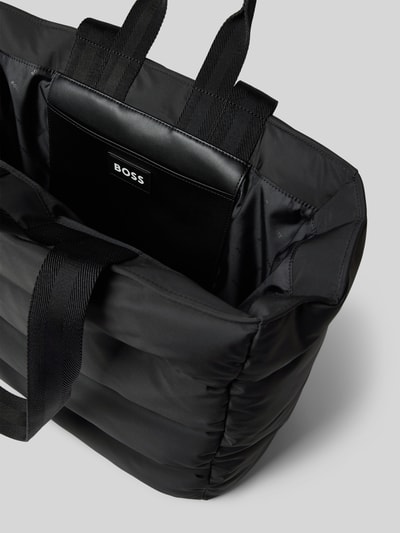 BOSS Tote Bag mit Steppnähten Modell 'Deva' Black 5