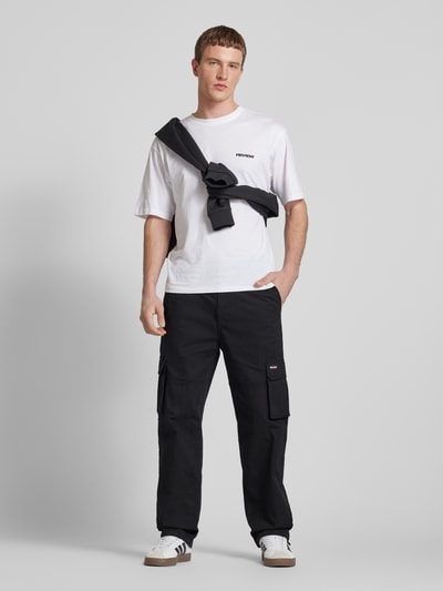 REVIEW Cargohose mit Label-Detail Black 1