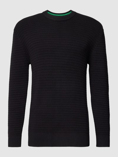 Esprit Collection Gebreide pullover met structuurmotief Antraciet - 2