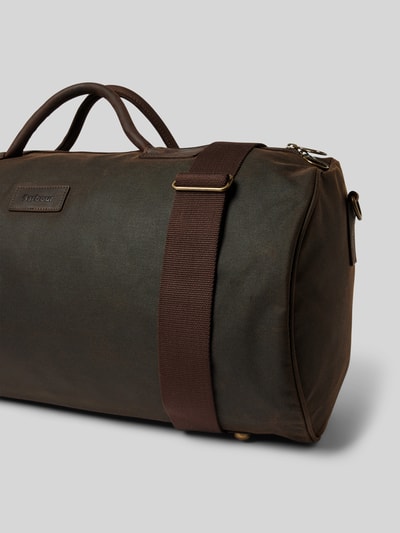 Barbour Weekender mit Label-Patch Modell 'HOLDALL' Oliv 3