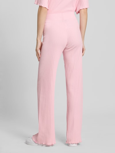 OH APRIL Flared Stoffhose mit elastischem Bund Modell 'Eira' Hellrosa 5