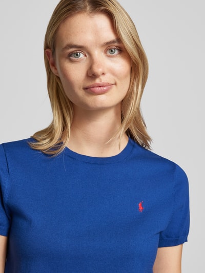 Polo Ralph Lauren Bluzka z dzianiny z wyhaftowanym logo Oceaniczny 3