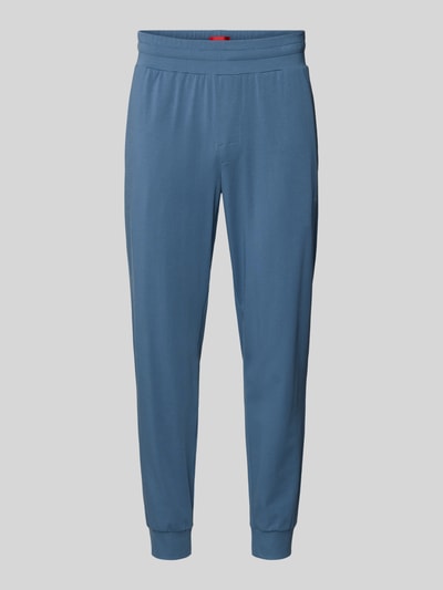 Produktfoto, Regular Fit Sweathose aus Baumwoll-Mix Modell 'LAZE' von HUGO in Optik: Unifarben mit elastischem Bundabschluss, Label-Print, Seitentaschen, Materialverarbeitung: Sweat, Material: Baumwoll-Mix.