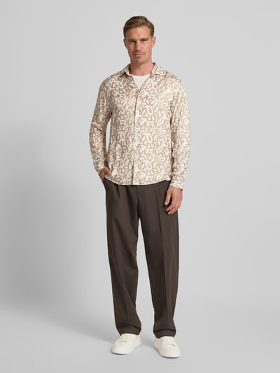 JOOP! COLLECTION Loose Fit Freizeithemd aus Viskose Modell 'Matty' Sand 1