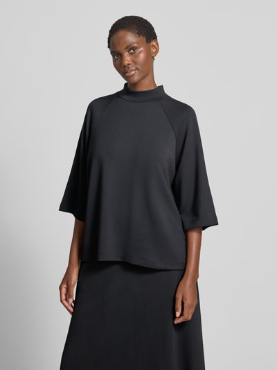 Soyaconcept Sweatshirt mit Stehkragen und 1/2-Arm Modell 'BANU' Black 4