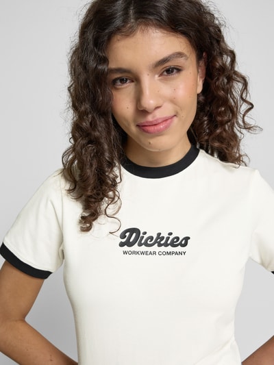 Dickies T-Shirt aus Baumwoll-Mix Modell 'LEWISTOWN' Ecru 3