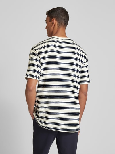 SELECTED HOMME T-Shirt mit Streifenmuster Marine 5