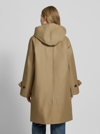 Barbour Regular fit lange jas van katoenmix, model 'SADIE' Zand - 5