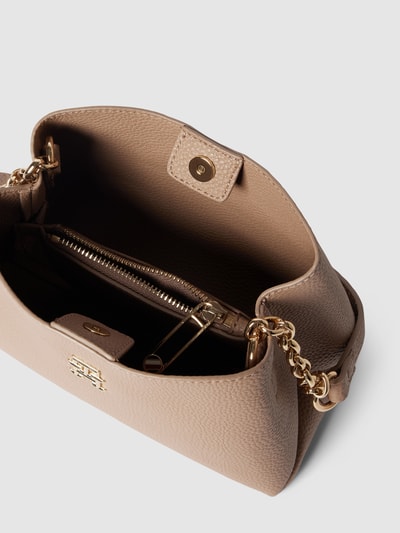 Tommy Hilfiger Handtasche mit Label-Details Taupe 5