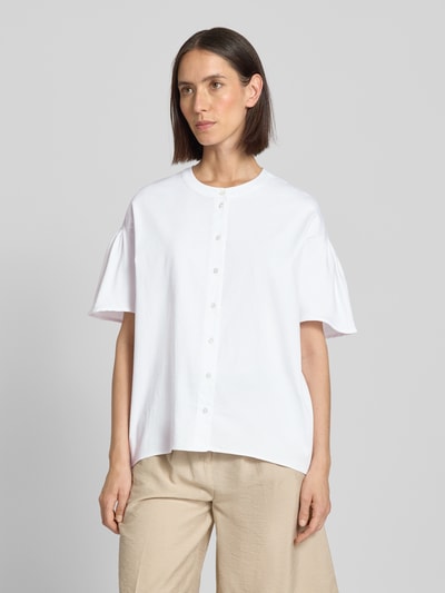 Smith and Soul Relaxed Fit Bluse mit Rundhalsausschnitt und 1/2-Arm Weiss 4