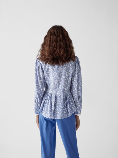 See by Chloé Bluse mit floralem Muster Hellblau 5