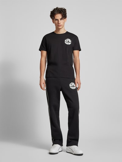 Alpha Industries T-Shirt mit Label-Print Black 1