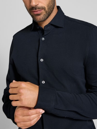 Marc O'Polo Shaped fit vrijetijdsoverhemd van puur katoen Marineblauw - 3