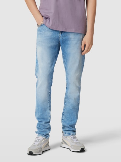 LTB Tapered Fit Jeans mit Destroyed-Details Modell 'Joshua' Hellblau 4