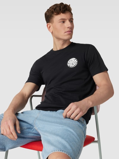 Rip Curl Standard Fit T-Shirt mit Label-Print Modell 'WETTIE ICON' Black 3