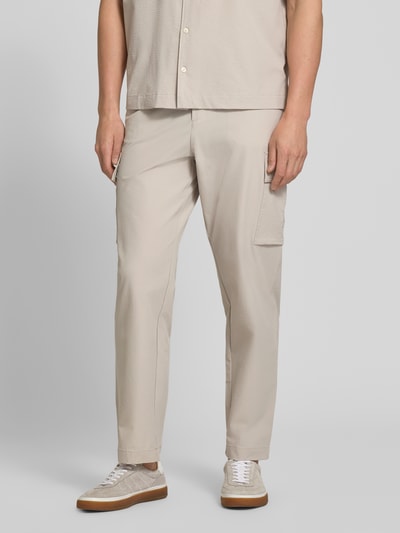 BOSS Orange Relaxed Fit Cargohose mit Gürtelschlaufen Modell 'SRACKY' Sand 4