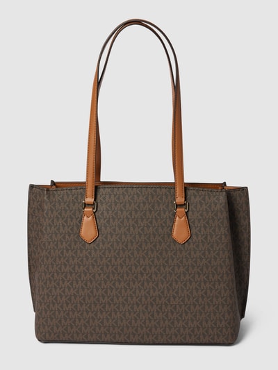 MICHAEL Michael Kors Shopper met labelprint, model 'RUBY' Donkerbruin - 5