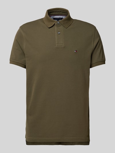 Tommy Hilfiger Regular Fit Poloshirt mit Label-Detail Oliv 2