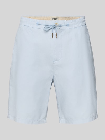 Scotch & Soda Regular Fit Shorts aus Baumwoll-Leinen-Mix Modell 'Seasonal core' Hellblau 2