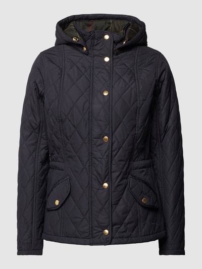 Barbour Kurtka pikowana z wyhaftowanym logo model ‘MILLFIRE’ Granatowy 2