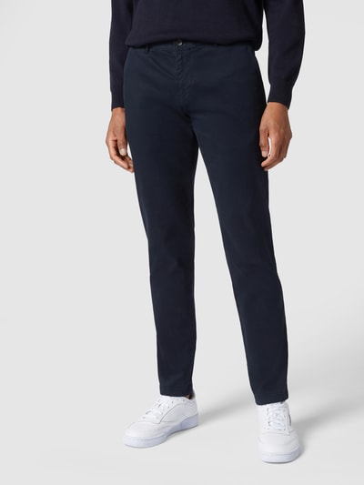 Roy Robson Slim fit chino met stretch  Marineblauw - 4