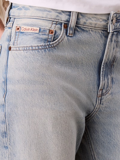 Calvin Klein Jeans Jeansy o kroju straight fit z czystej bawełny Jasnoniebieski 3