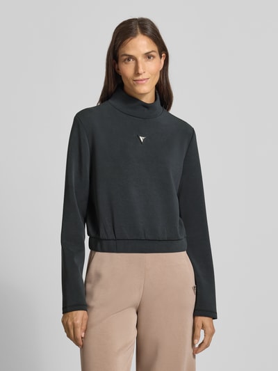 Guess Activewear Sweatshirt met opstaande kraag, model 'OLYMPE' Zwart - 4
