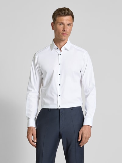 Jake*s Regular Fit Business-Hemd mit Knopfleiste Weiss 4