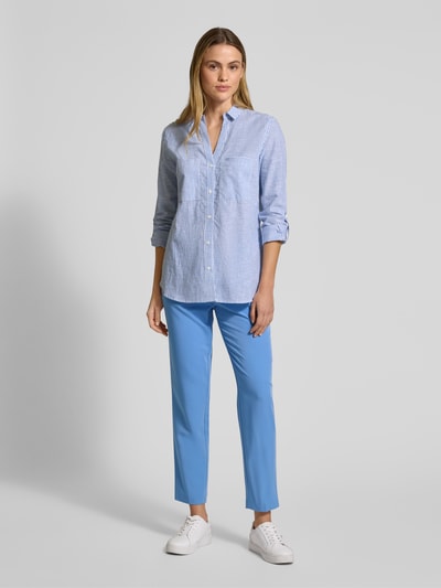 Christian Berg Woman Spodnie materiałowe o kroju tapered fit z elastycznym pasem Niebieski 1