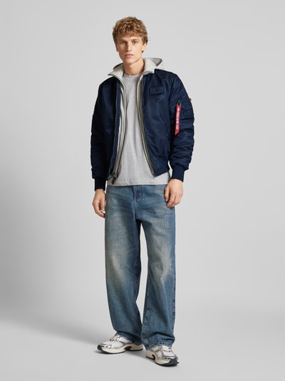 Alpha Industries Bomberjack met opstaande kraag Blauw - 1