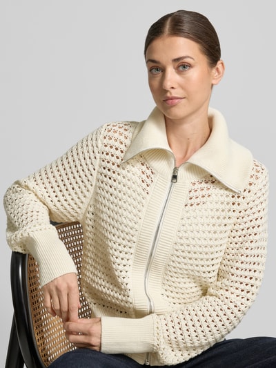 VARLEY Regular Fit Cardigan aus reiner Baumwolle Modell 'Eloise' Ecru 3