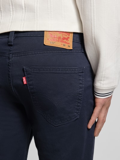 Levi's® slim fit jeans van katoenmix model '511®' Donkerblauw - 3