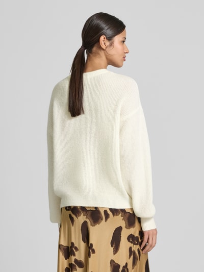MSCH Copenhagen Relaxed Fit Strickpullover mit Alpaka-Anteil Modell 'Gustel Hope' Offwhite 5