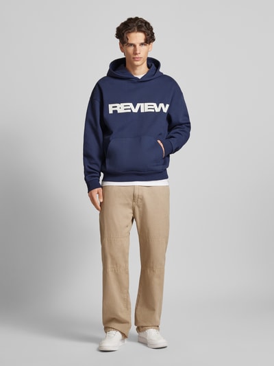 REVIEW Hoodie met capuchon Marineblauw - 1