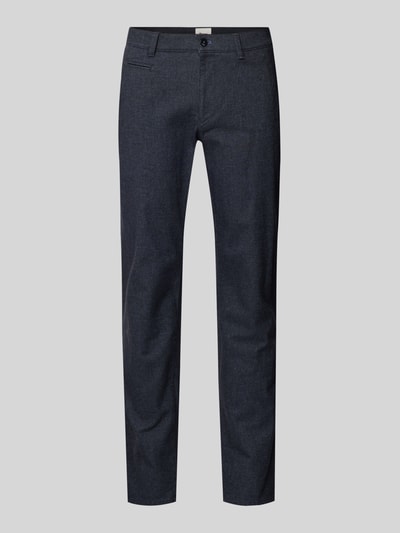 Brax Slim fit broek met achterzakken, model 'Fabio' Marineblauw - 2