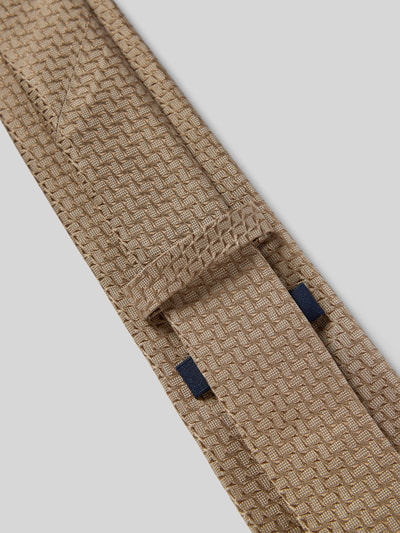 Produktfoto, Krawat aus Seide mit strukturmuster (8 cm) von JOOP! Collection, fakturowany wzór, detal z logo, szerokość w rozmiarze 1: 8 cm
