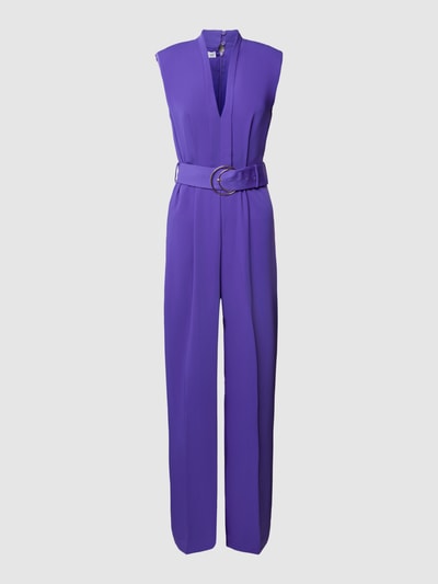 Mango Jumpsuit mit Bindegürtel Modell 'ATENA' Purple 2