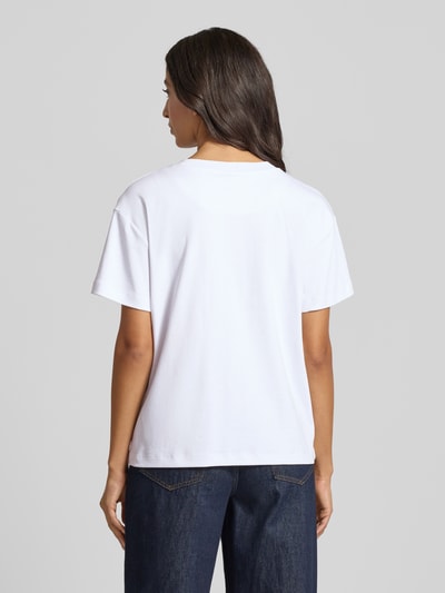 Stefanel T-shirt met ronde hals Wit - 5