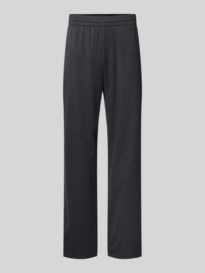 Produktfoto, Sweatpants mit elastischem Bund von Emporio Armani für Herren aus Lyocell-Mix mit Viskose-Anteil, Relaxed-Fit, Eingrifftaschen, Innenbeinlänge bei Größe M: 81 cm, dunkler Farbton, glatte Textur, gerade Beinform.