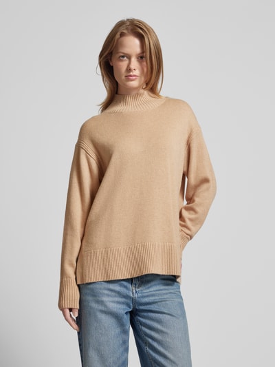 Someday Gebreide pullover met opstaande kraag, model 'Tahila' Ecru - 4