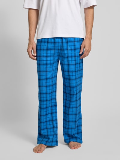 Tommy Hilfiger Loose fit pyjamabroek van katoenmix Bleu - 4