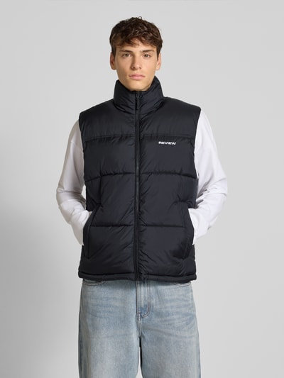 REVIEW Bodywarmer met opstaande kraag Zwart - 4