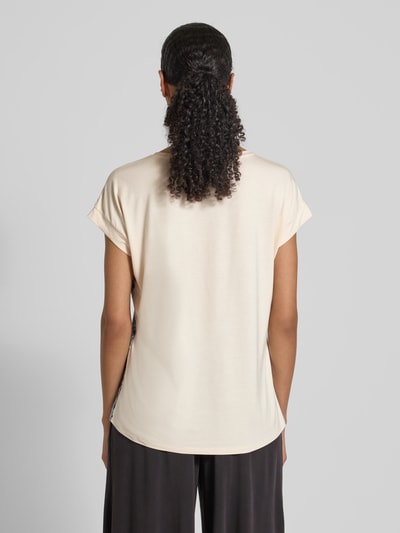 Christian Berg Woman T-shirt in all-over look met ronde hals Aquablauw - 5