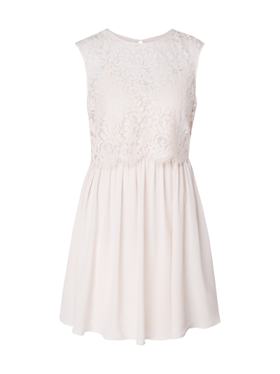 Vila Kleid aus Spitze und Chiffon  Hellrosa 2