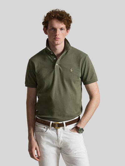 Polo Ralph Lauren Koszulka polo o kroju regular fit z mieszanki bawełny Oliwkowy 4