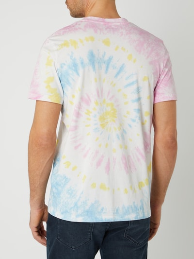 Jack & Jones T-shirt in batiklook Roze - 5